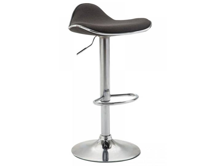 CLP Barhocker Stoff Dunkelgrau, Metall, 45x71x45 cm, Esszimmer, Barmöbel, Barhocker