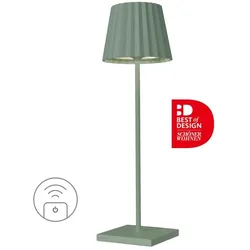Sompex Akku-Tischleuchte Troll RC Aluminium Olivgrün