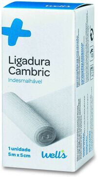 Wells Ligadura Cambric 5 m x 5 cm 1 un