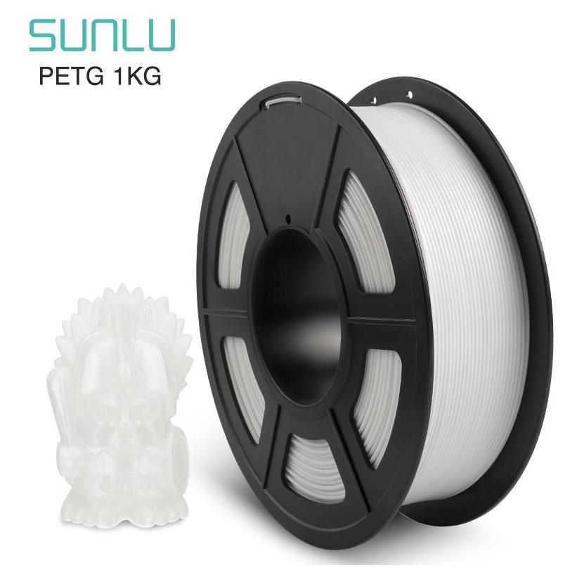 Sunlu PETG Filament - 1.75mm - 1kg (PETG, 1.75 mm, 1000 g) (SL-PETG White)