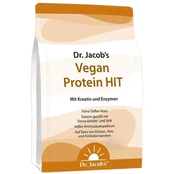 Dr. Jacob's Vegan Protein HIT Proteinpulver+Kreatin+Enzyme 1000 g