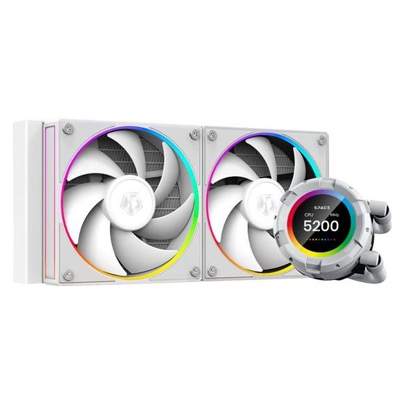 ID-Cooling Space SL240 Weisser CPU-Wasserkühler - 240-mm-Kühler - A-RGB-LED (COLIDCSL240 WHITE)