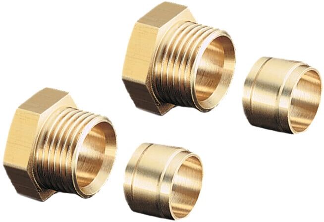 Raccord à compression OV MS 12mm pour filtre à deux conduites et Flexo-Bloc ; Oventrop (2127053)