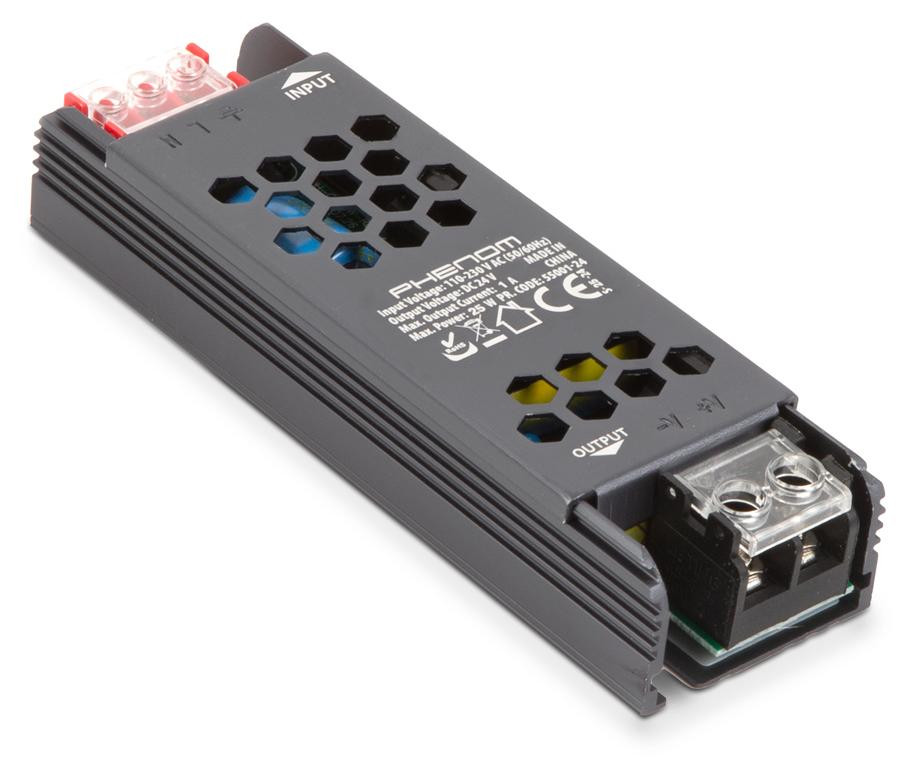 HomeShopXL LED-voeding Transformator 24V DC 1A 25W voor LED-strips en industriële toepassingen [55001-24]