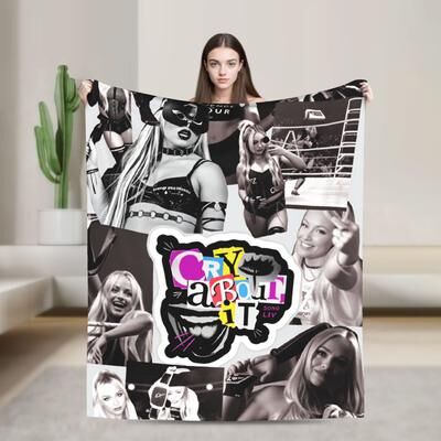 Shop Station Liv Morgan Blanket Ultra Soft Wrestling Throw Blanket, Plush Flannel Fleece For Couch, Bed & Travel a 29.92 40.16 Inches