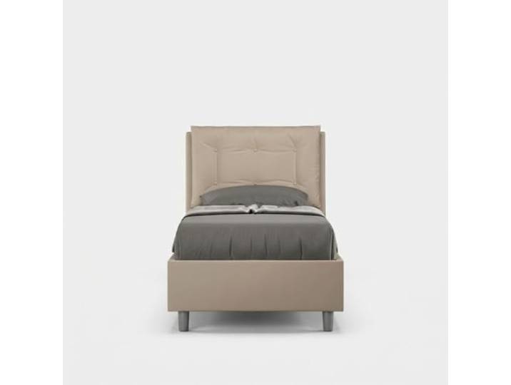 Produce Shop Einzelbett 80x190 mit Bettkasten und gepolstertem Kopfteil Annalisa S - Beige