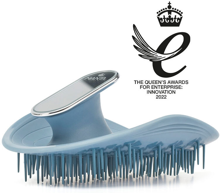 Manta Mirror Healthy Hair & Scalp Brush Blue