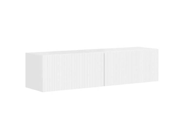 Makastle TV Wandschrank 2 STK. Glänzend Weiß 60x31x30 cm