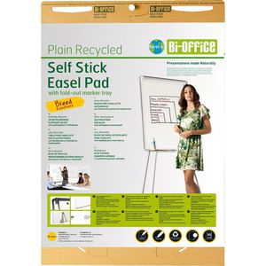 Bi-Office Flipchart-Papier Earth FL1217507, blanko, selbstklebend, 63,5 x 76,2cm, 30 Blatt, 2 Stück