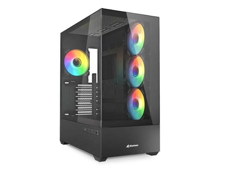 Sharkoon AK6 RGB PC behuizing, ATX, zwart