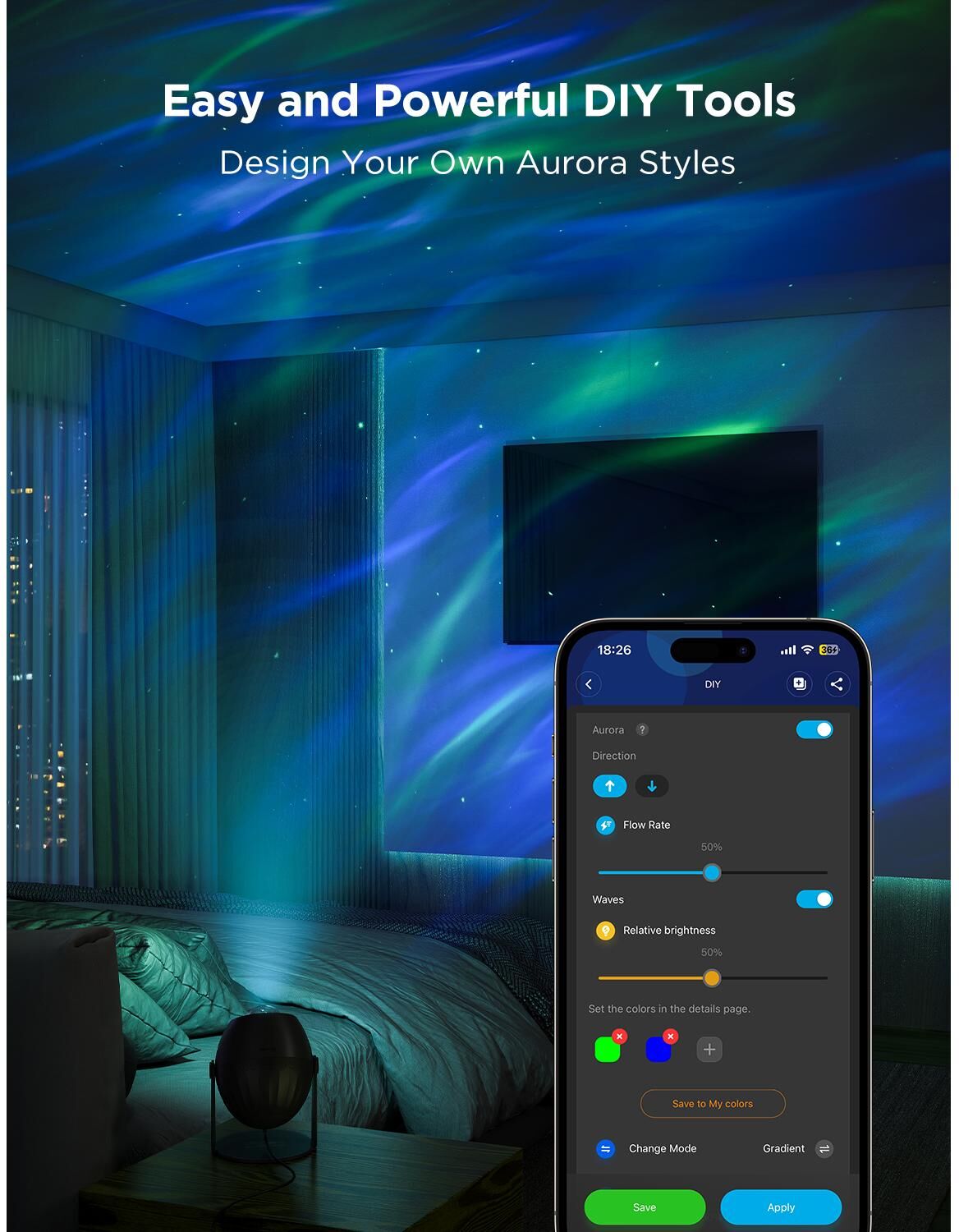 GOVEE LED Nachtlicht "Star Light Projector", bunt, 1, 1 Stk., Leuchten, LED Nachtlicht bunt 1, 1 Stk.
