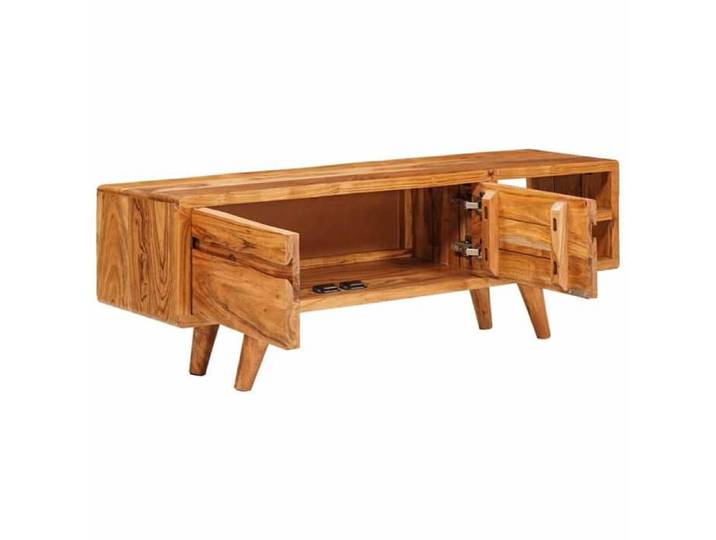 Moderne Meuble TV BURKE TABLE TV/HIFI Marron 110x30x40 cm Bois d'Acacia Massif AA2522