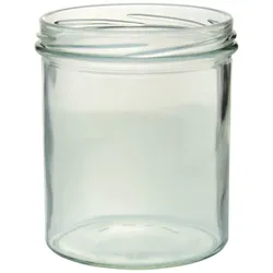 48er Set Sturzglas 350 ml Marmeladenglas Einmachglas Einweckglas To 82 schwarzer Deckel incl. Diamant-Zucker Gelierzauber Rezeptheft
