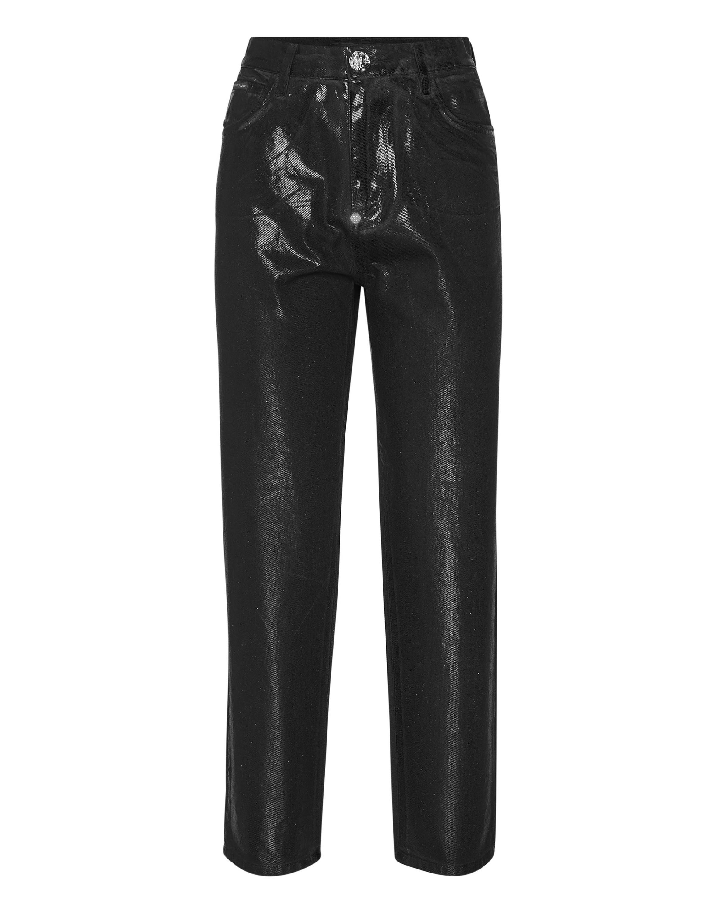Philipp Plein Jeans, Mom Fit - Schwarz
