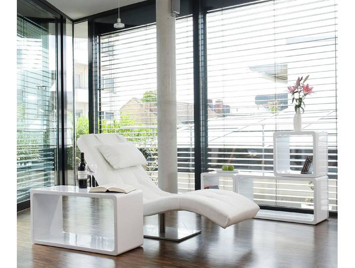 SalesFever Relaxsessel Komfortabler Loungesessel, mit Nackenkissen, Relaxliege mit modernem Metallfuß