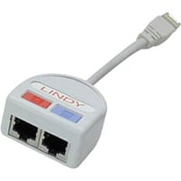 Port Doubler UTP, Y-Kabel grau, 2x Fast Ethernet 10/100