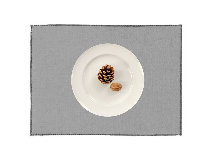 Tischset Stone 35 x 46cm Grau/Grau