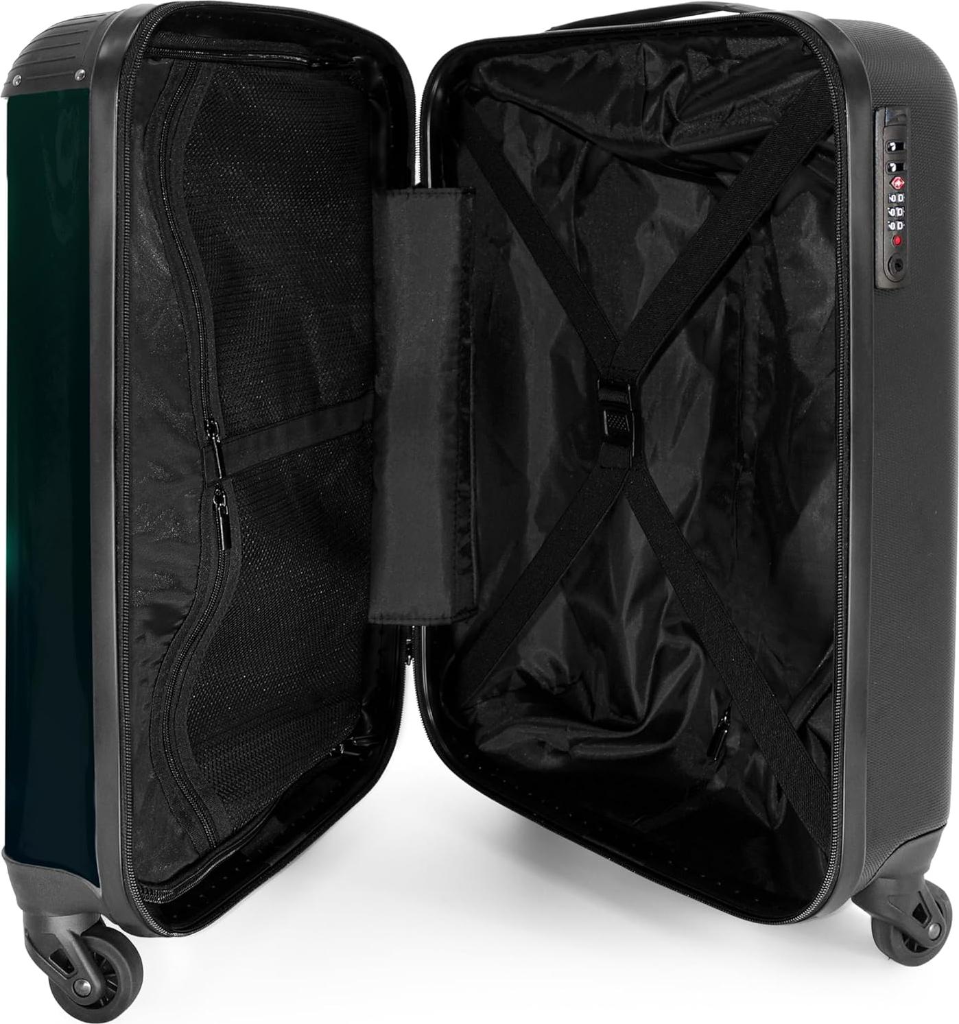Famanu Handgepäck Koffer mit Rollen und Organizer für Kinder - Trolley Koffer - 55x40x20 cm