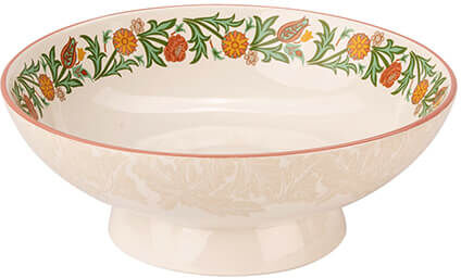William Morris At Home Kitchen Garden Medium Footed Serving Bowl