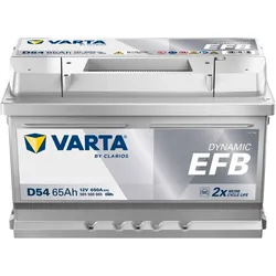 VARTA D54 Blue Dynamic EFB 65Ah 650A Autobatterie Start-Stop 565 500 065