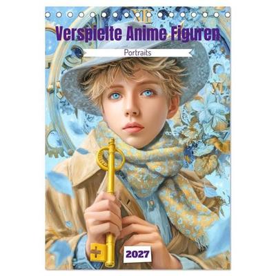 Verspielte Anime Figuren - Portraits (Tischkalender 2027 DIN A5 hoch), CALVENDO Monatskalender