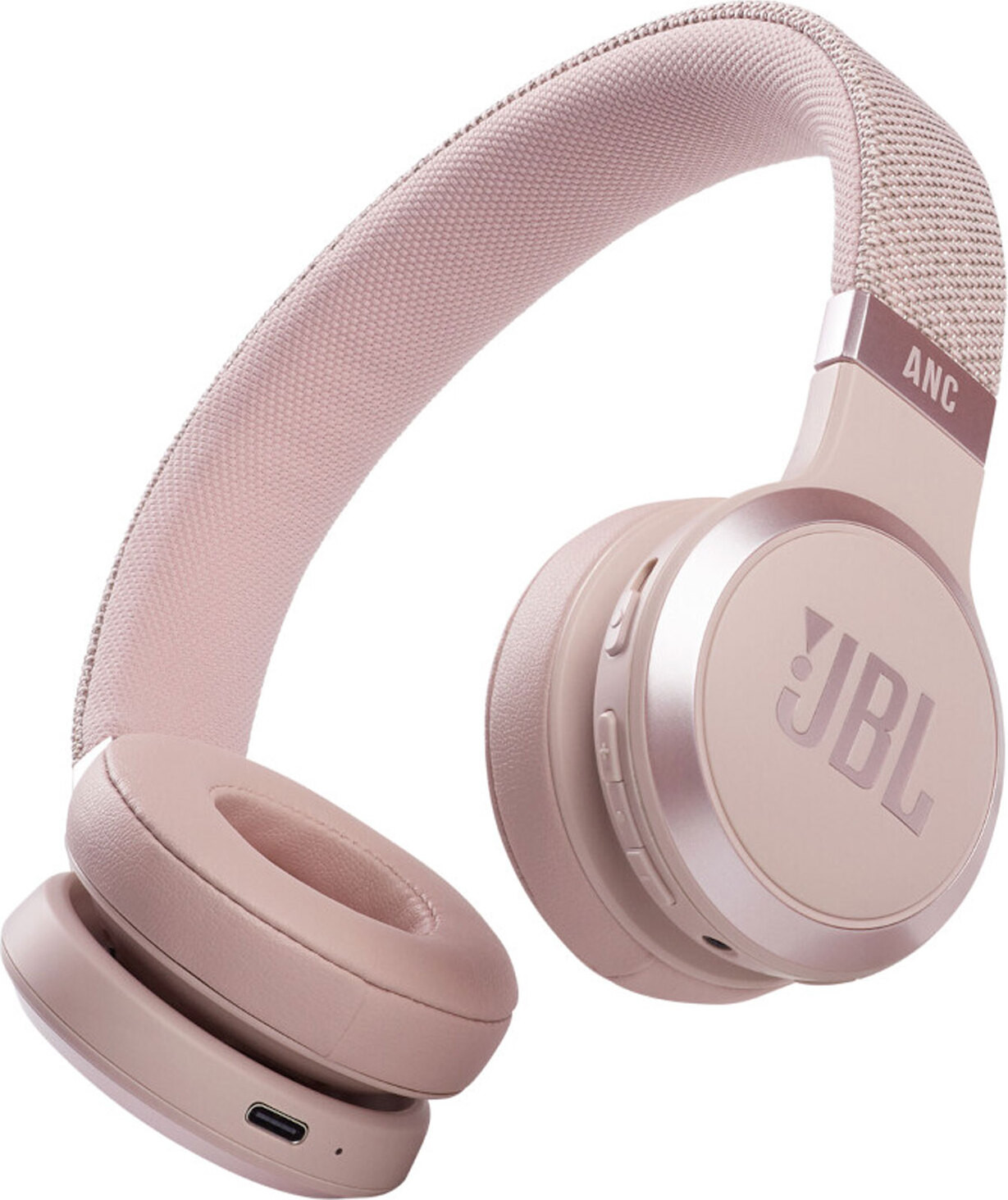 JBL Live 460 NC draadloze hoofdtelefoon met kabel, roze