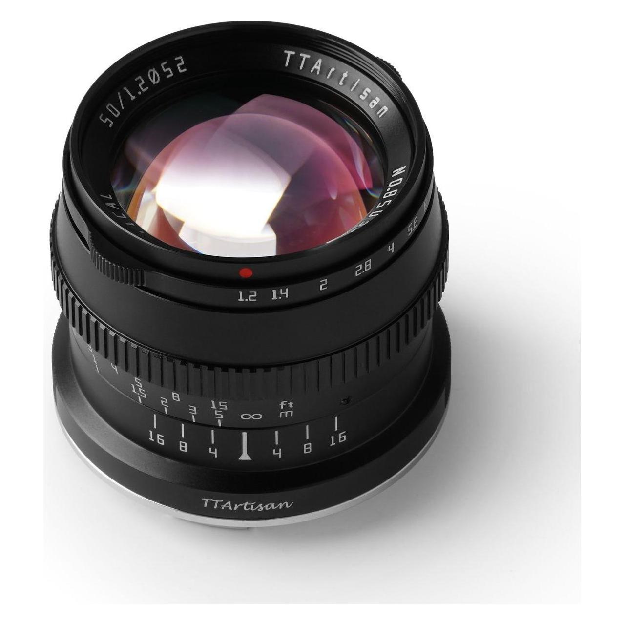 TTArtisan 50mm f/1,2 Canon RF (Canon RF, APS-C / DX) (C5012-B-RF)