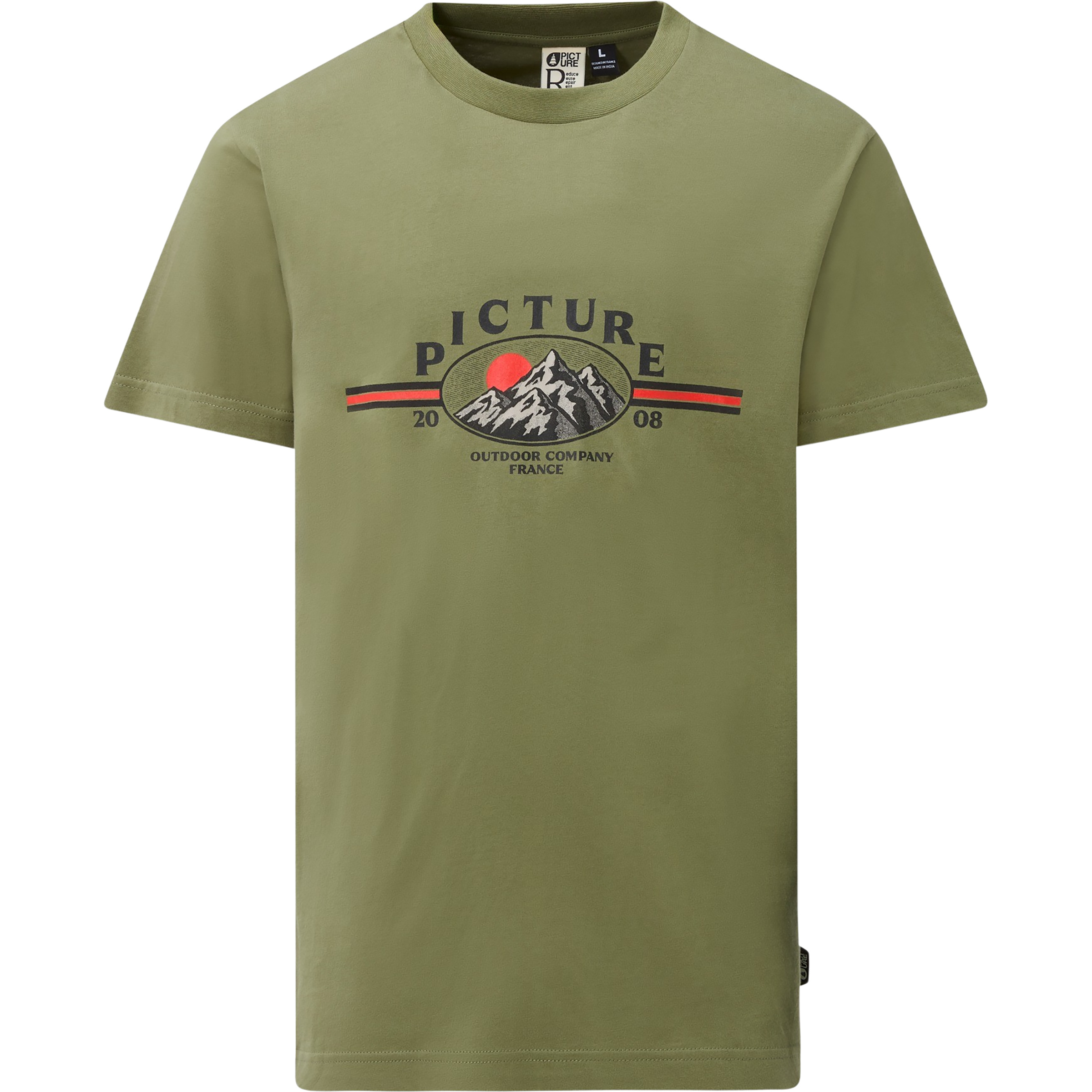 Picture Authentic Herren T-Shirts oliv Größe XL Lifestyle Hautfreundlich