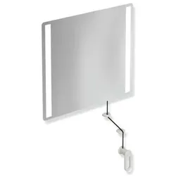 Hewi 801 Kipp-Lichtspiegel LED 801.01.40097 600x540x6mm, lichtgrau
