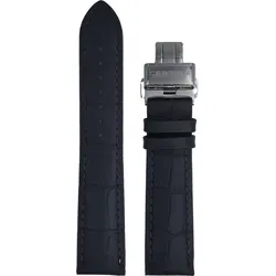 Certina - Leder Ds 1 Lederband Grau Glanz 20/18mm C600023871 - alligator-prägung,grau,rind
