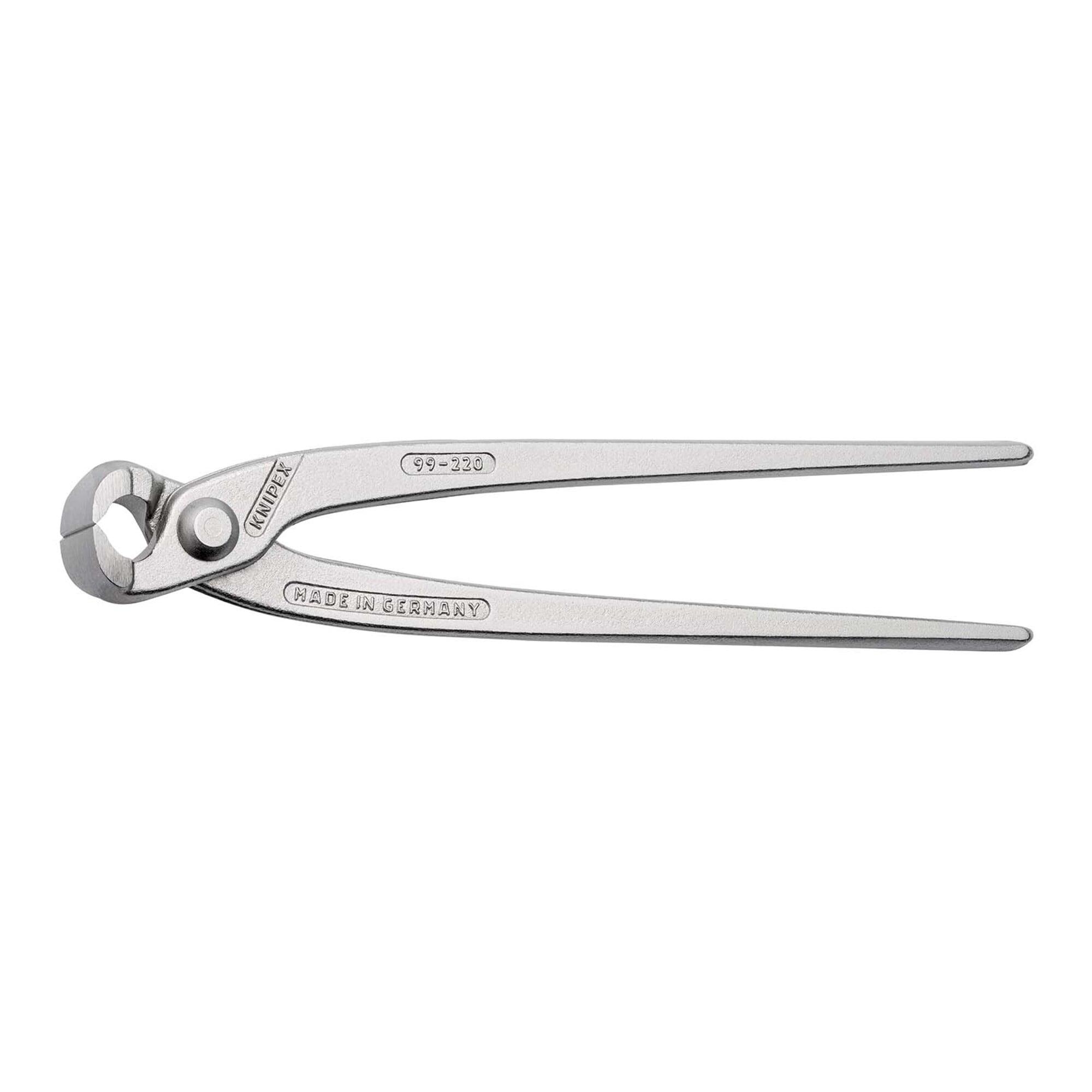 KNIPEX 99 04 220 Monierzange (Rabitz- oder Flechterzange) glanzverzinkt 220 mm)
