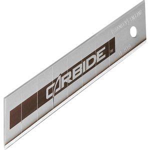 Stanley Cuttermesser-Klingen Abbrechklinge, 18mm aus Stahl,Wolframcarbid beschichtet, 50 Stück