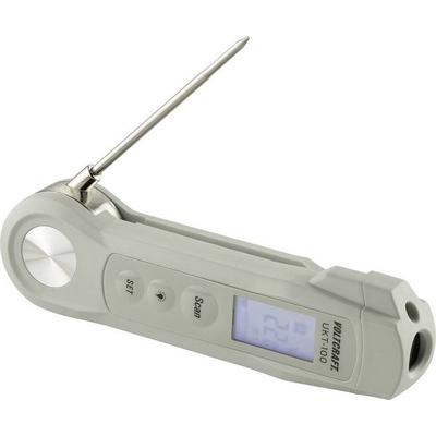 VOLTCRAFT UKT-100 Einstichthermometer Messbereich Temperatur -40 bis 280 °C LED-Taschenlampe, Berührungslose IR-Messung, IP65