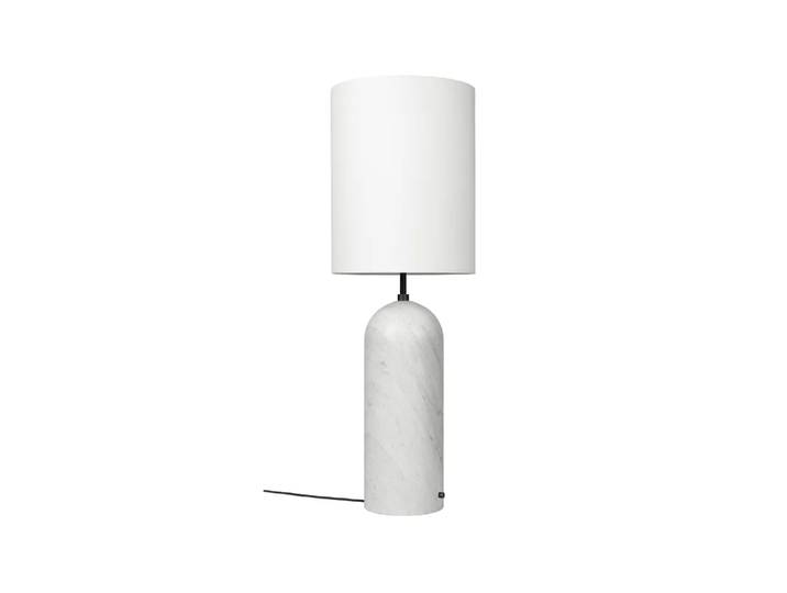 GUBI Lampadaire Gravity XL marbre blanc/blanc, high