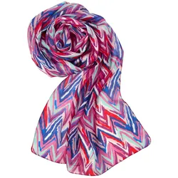 Seidenschal 180x50cm in Druck fuchsia von DW-Shop, Fuchsia