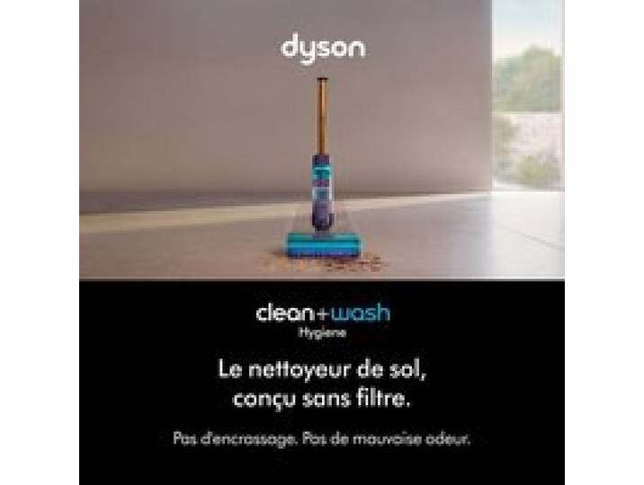 Aspirateur laveur sans fil - DYSON Clean+Wash - Autonomie 70 min - Sans filtre - Nettoyage hygiénique