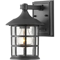 Elstead Lighting Freeport kleine Außenwandleuchte 1-flammig E27 in Textured Black Freeport