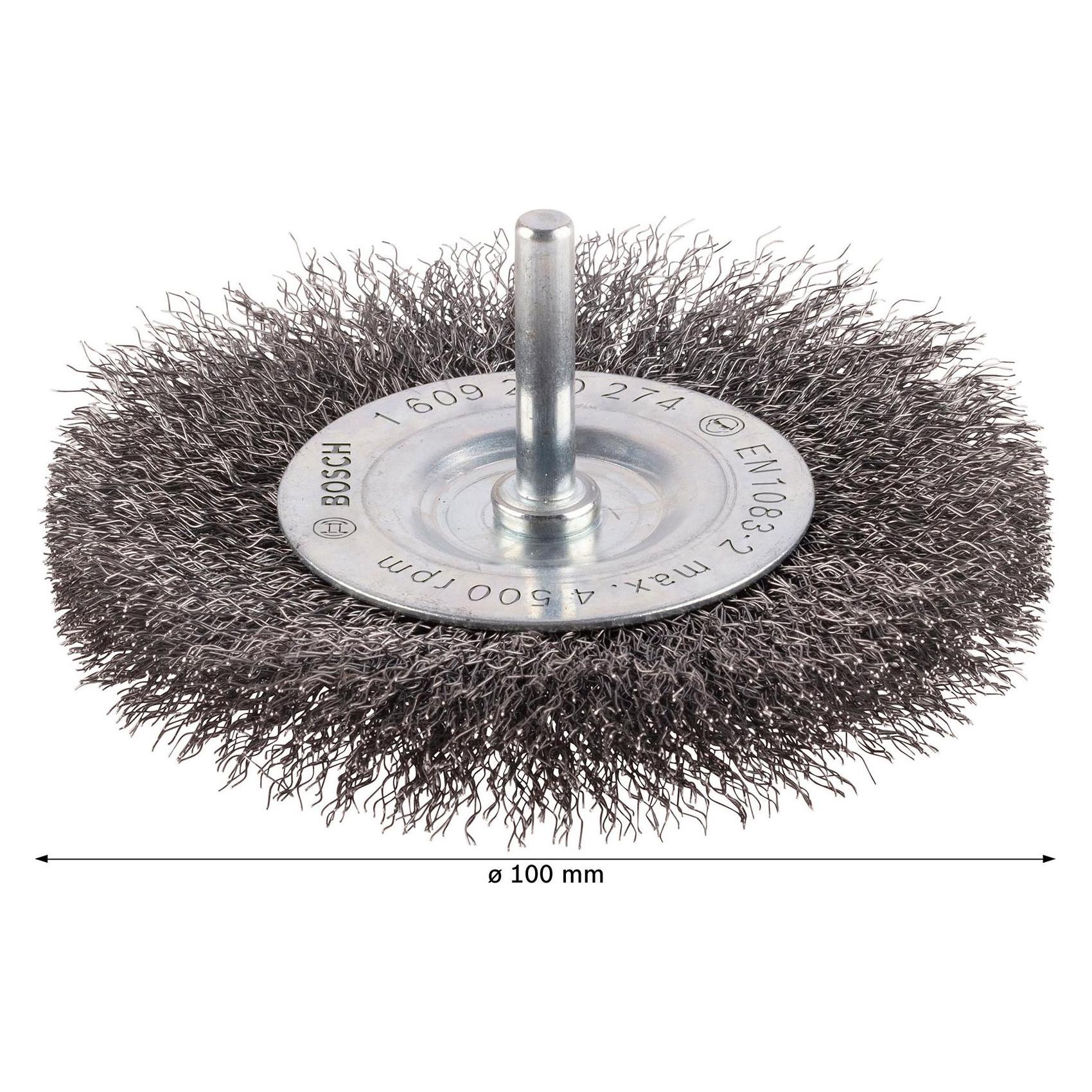 Bosch Professional Zubehör PRO Metal clean Scheibenbürste, gerader Schaft, 100 x 0,2 mm (1609200274)