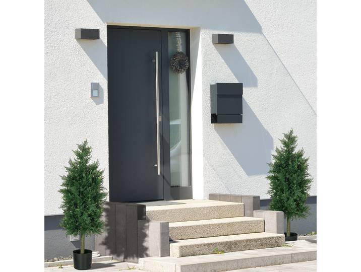 HOMCOM Lot de 2 Plantes Artificielles Cèdre avec Pot 90 cm