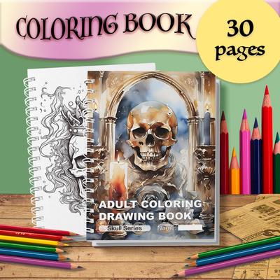 Creative Skull Adult Coloring Book, Premium Heavy Paper, Unique Creative Gift Choice Creative Skull Adult Coloring Book, Premium Heavy Paper, Unique Creative Gift Choice