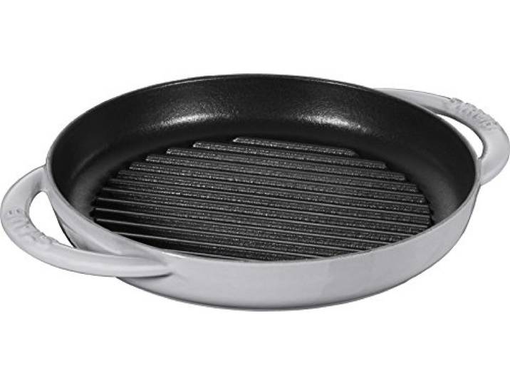 Staub 40511-781-0 Grillpfanne, rund, Gusseisen, grau, 22 cm
