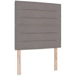 vidaXL LED Kopfteil mit LED-Lichtleisten Taupe 80 cm Polyester