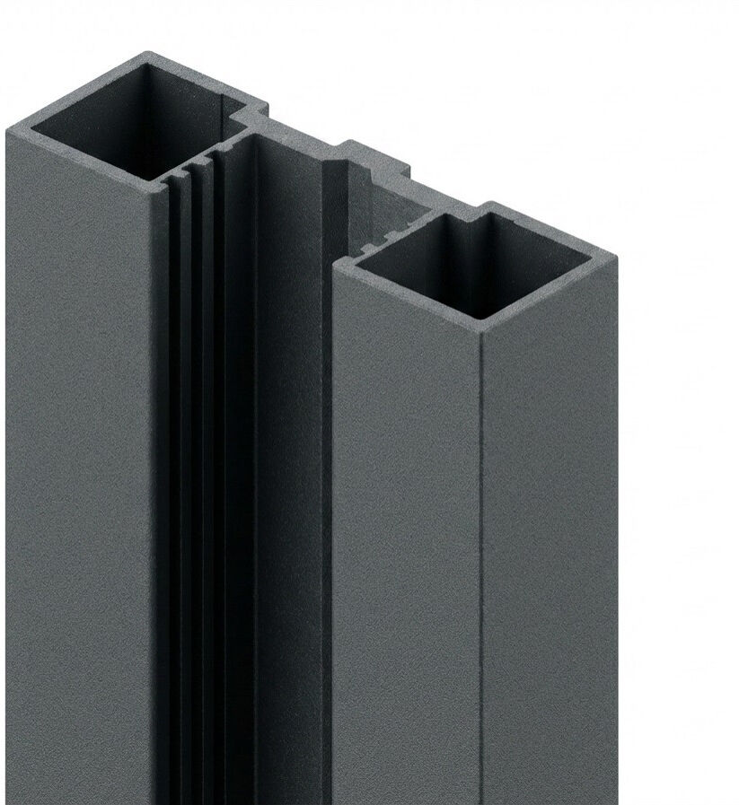 Ambiente Wandprofil Aluminium zum Anschrauben 127 cm anthrazit