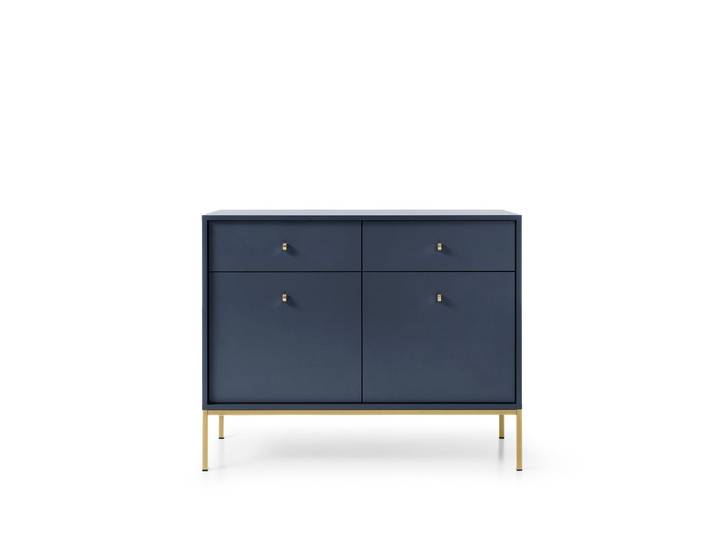 Kommode – Urban – golden – Dunkelblau