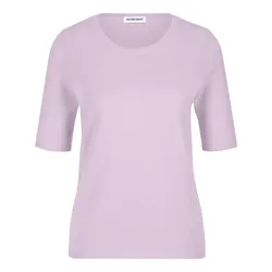 Rundhals-Pullover aus Schurwolle und Kaschmir Peter Hahn lila, 40