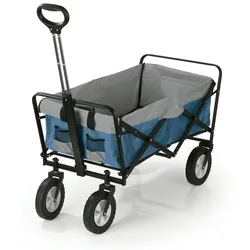 EASYmaxx Bollerwagen faltbar - blau/grau