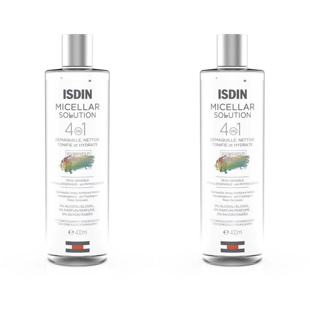 Isdin Mizellenwasser 4in1 2x 2x400 ml Gesichtswasser