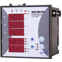 Entes, Energiemessgerät, EPM-06CS-96 Programmierbares 3