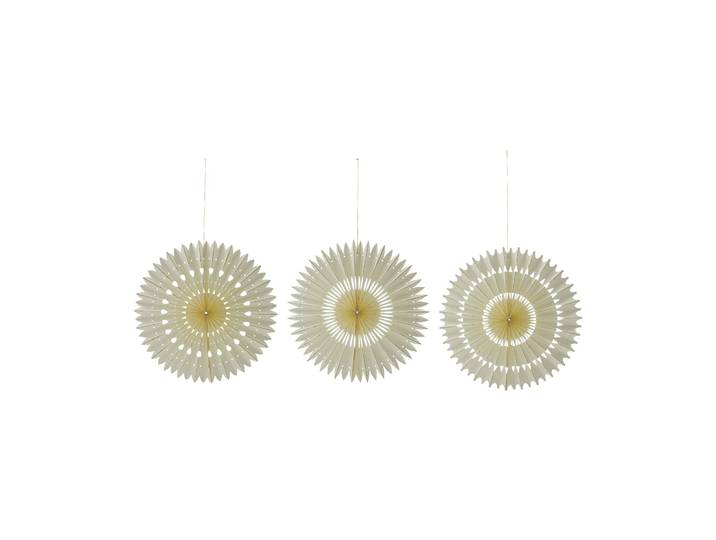 House Doctor Suspensions de Noël Stelle 3 pièces Off-White, Ø20 cm