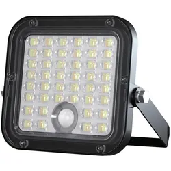 V-Tac, Fassadenbeleuchtung, VT-411CCT 23756 LED-Flutlichtstrahler, Solarmodul 10 W (1500 lm, IP65)